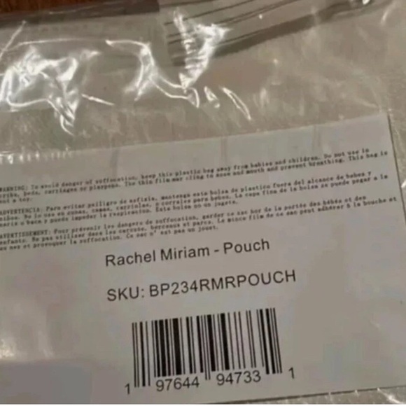 Rachel Miriam Winter White Clutch Bag Purse $148 Retail New in Sealed Package - Picture 5 of 6